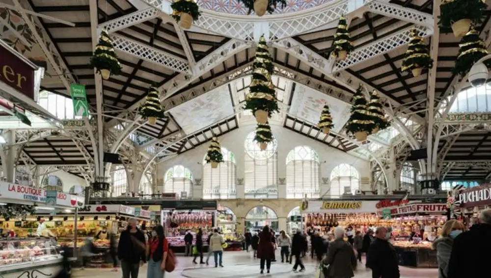 Interior del Mercado Central de Valencia Interior del Mercado Central de Valencia