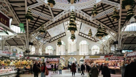 Interior del Mercado Central de Valencia