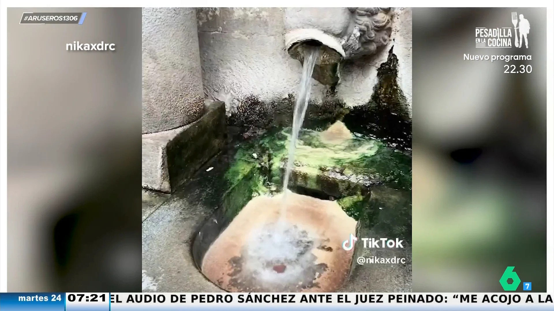 El sorprendente viral de una joven que muestra la temperatura de una fuente de un pueblo de Barcelona: 74 grados