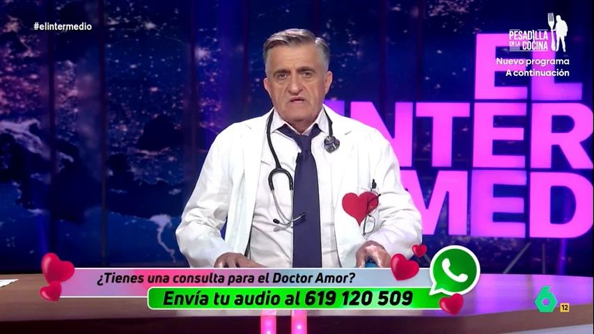 Wyoming se pone la bata del 'doctor Amor' para resolver la dudas sentimentales de los espectadores. El presentador ayuda a un televidente que quiere devolver la chispa a su relación y a una chica que no encuentra a su hombre ideal. 