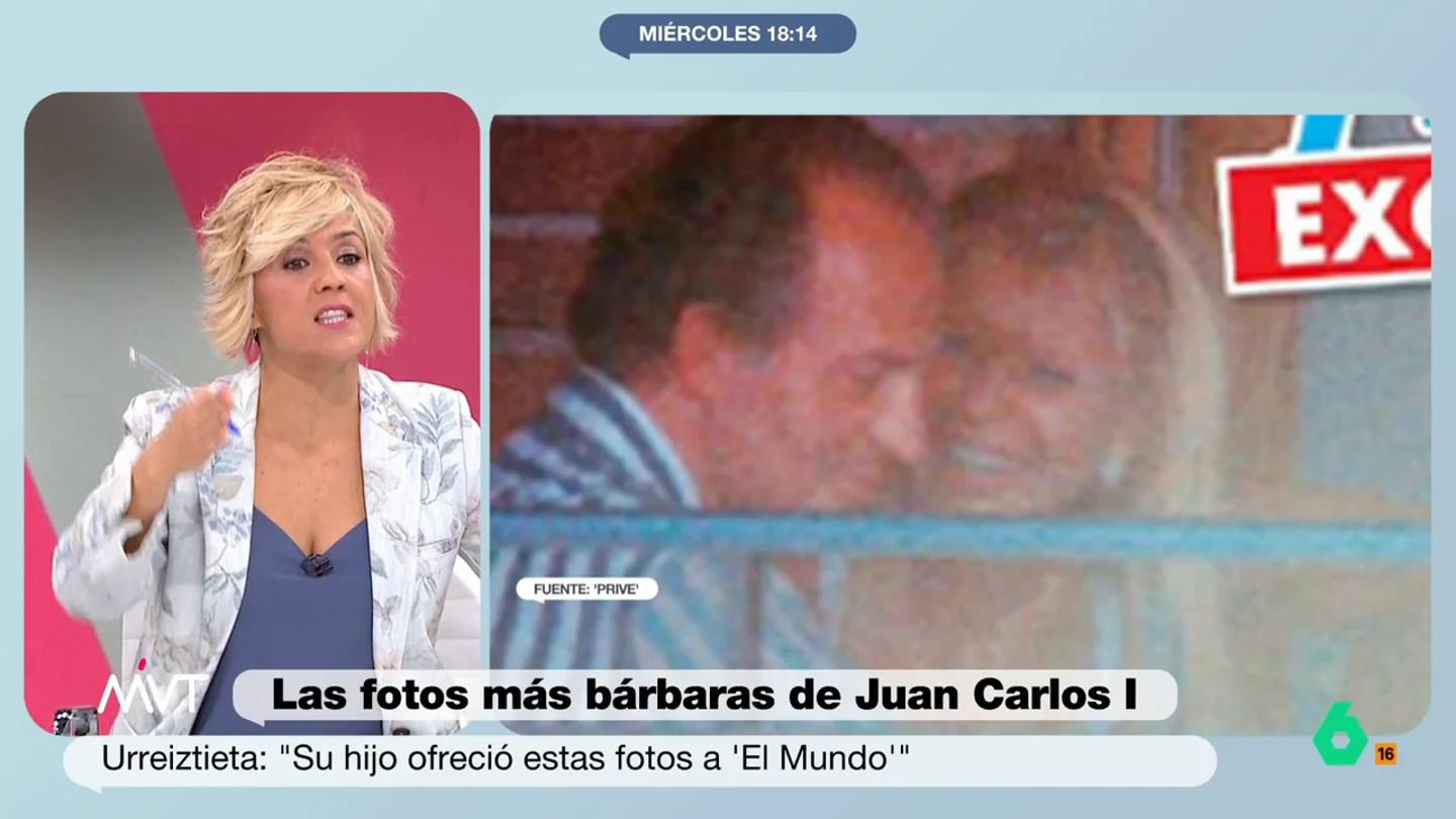 Cristina Pardo estalla contra Bárbara Rey por la publicación de sus fotos con Juan Carlos I "Cobró un montón de dinero de todos los españoles para que las fotos no salieran a la luz", recuerda Cristina Pardo en este vídeo de Más Vale Tarde donde asegura que Barbara Rey "era responsable de estas fotos".