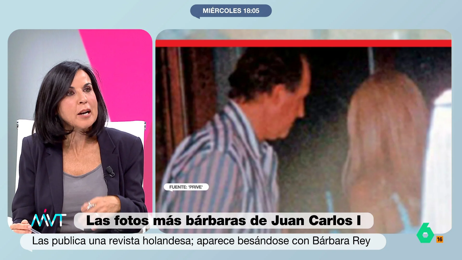 Bea de Vicente: "El que filtró las fotos de Juan Carlos I y Bárbara Rey puede enfrentar un delito de revelación de secretos como la copa de un pino"