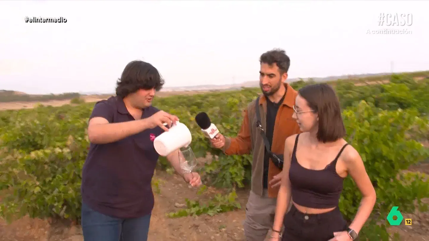 Isma Juárez aprende a vendimiar en Cigales y se bebe el mosto que él mismo ha pisado Isma Juárez visita Cigales, en Valladolid, para aprender cómo se hace el vino aprovechando que es época de vendimia. Lo que no esperaba en este vídeo de El Intermedio es que él mismo tendría que cortar la uva, pisarla y después bebérsela.
