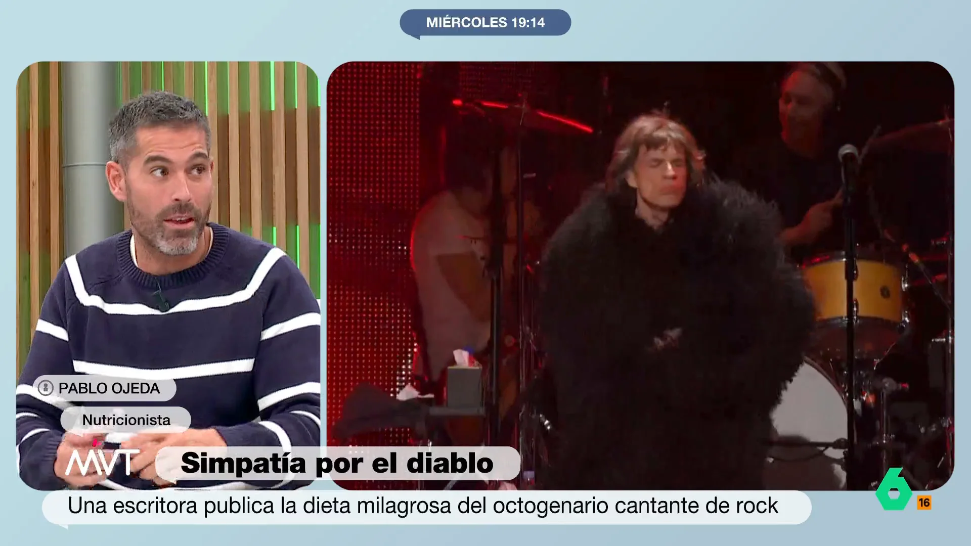 Entre los hábitos de vida saludable que sigue a rajatabla el cantante de 'The Rolling Stones', Mick Jagger, se encuentra el de no comer azúcares a partir de las seis de la mañana. Más Vale Tarde consulta con Pablo Ojeda si esto es recomendable.