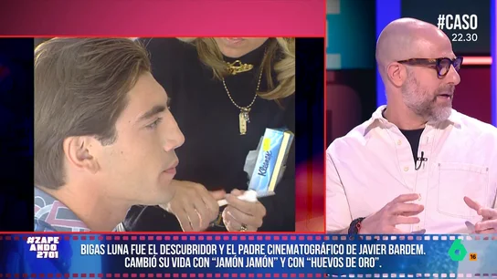 Alberto Rey explica qué significó Bigas Luna en la carrera de Javier Bardem: "'Jamón, jamón' fue su gran despegue" La carrera del actor comenzó hace más de 30 años. Su gran oportunidad fue de la mano del director Bigas Luna, que contó con él para las películas 'Jamón, jamón' y 'Huevos de oro'.