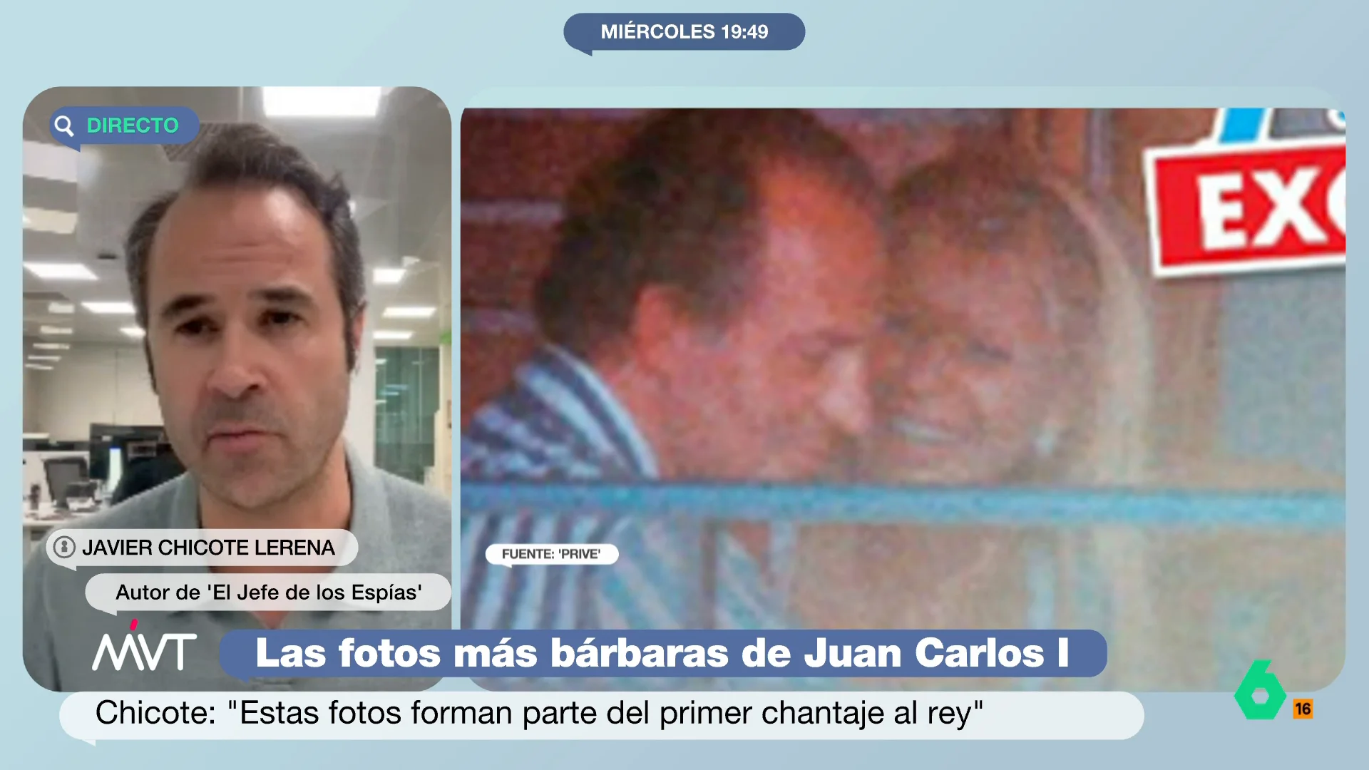 MVT Javier Chicote Lerena, sobre las fotos de Bárbara Rey y Juan Carlos I: "Había un dispositivo colocado en una televisión"