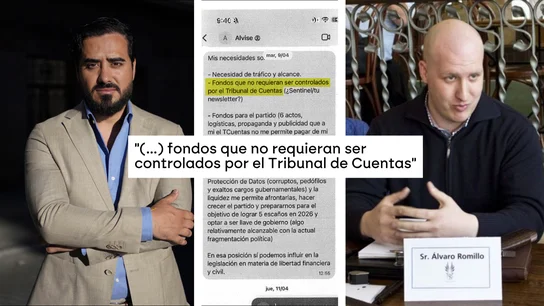 Mensajes de Alvise al líder de la empresa de criptomonedas Mensajes de Alvise al líder de la empresa de criptomonedas