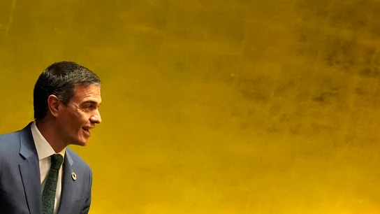 El presidente del Gobierno, Pedro Sánchez, antes de su intervención en la Asamblea General de Naciones Unidas. El presidente del Gobierno, Pedro Sánchez, antes de su intervención en la Asamblea General de Naciones Unidas.