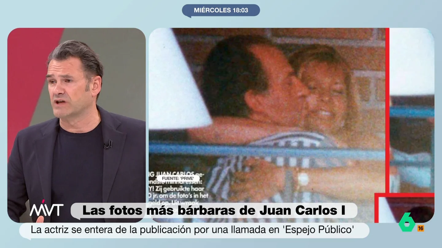 Iñaki López, sobre la reacción de Bárbara Rey tras publicarse sus fotos con Juan Carlos I Iñaki López comenta en este vídeo la reacción de sorpresa y silencio de Bárbara Rey al conocer que se han publicado sus fotos con el Juan Carlos y asegura que "a buen seguro la veremos volver a sacar rédito de estas imágenes".