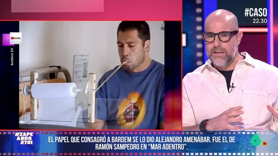 Alberto Rey expone el reto físico que fue para Javier Bardem participar en 'Mar adentro' El actor actuó en el papel de Ramón Sampedro, que sufría una tetraplejia. La película obtuvo 14 premios Goya y llegó incluso a ser número uno en Japón.