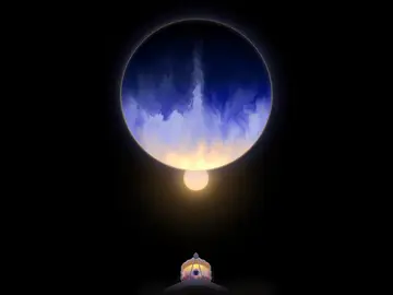 Recreación artística del exoplaneta "WASP-107 b" Recreación artística del exoplaneta "WASP-107 b"