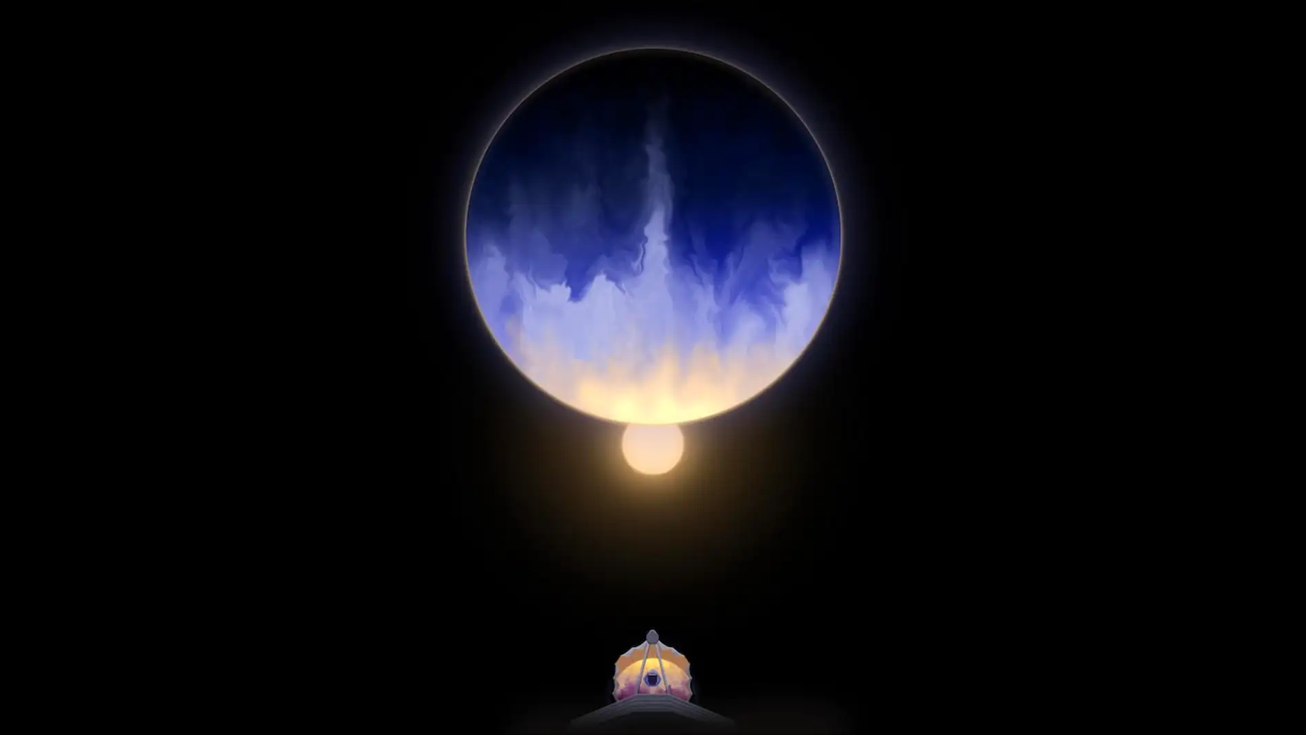 Recreación artística del exoplaneta "WASP-107 b" Recreación artística del exoplaneta "WASP-107 b"