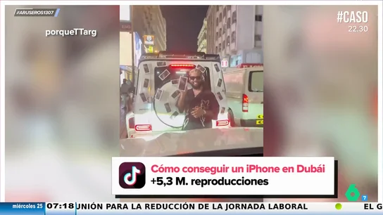 Los influencers en Dubái regalan iPhones 16 en plena calle: "Puedes escoger el color, el tamaño y la memoria" Los influencers en Dubái regalan iPhones 16 en plena calle: "Puedes escoger el color, el tamaño y la memoria"