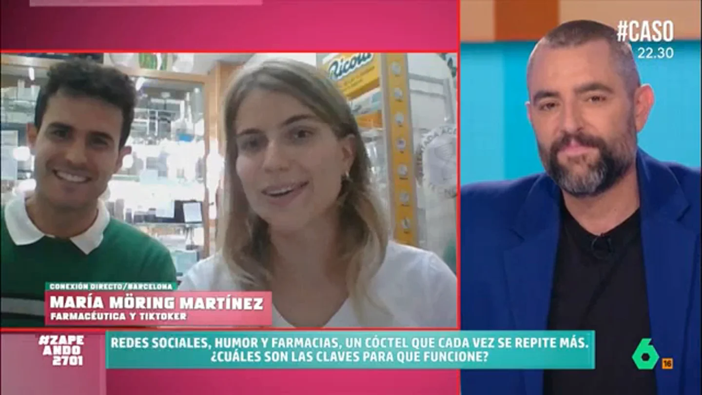 La farmacéutica María Möring habla de sus divertidos vídeos en Tik Tok Con motivo del Día Mundial del Farmacéutico, Zapeando entrevista a María Möring, una farmacéutica de Barcelona cuyos vídeos triunfan en Tik Top por su humor y espontaneidad. En este vídeo, desvela todos sus secretos.