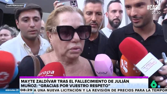 Mayte Zaldivar, agotada y muy cansada en la despedida a Julián Muñoz: "Es un momento difícil para mí" Mayte Zaldivar, agotada y muy cansada en la despedida a Julián Muñoz: "Es un momento difícil para mí"