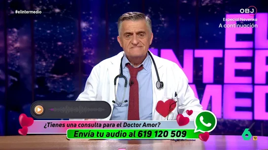 La pregunta de una señora de 96 años a Wyoming: "¿Cómo hago para que a mi marido se le ponga aquello para arriba?" El 'doctor Amor' vuelve a El Intermedio para resolver las dudas de un chico sobre la virginidad y de una señora de 96 años que ha perdido la libido sexual.