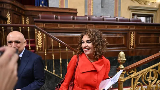 La vicepresidenta primera del Gobierno y ministra de Hacienda, María Jesús Montero, antes de comparecer en el Congreso sobre la financiación singular La vicepresidenta primera del Gobierno y ministra de Hacienda, María Jesús Montero, antes de comparecer en el Congreso sobre la financiación singular