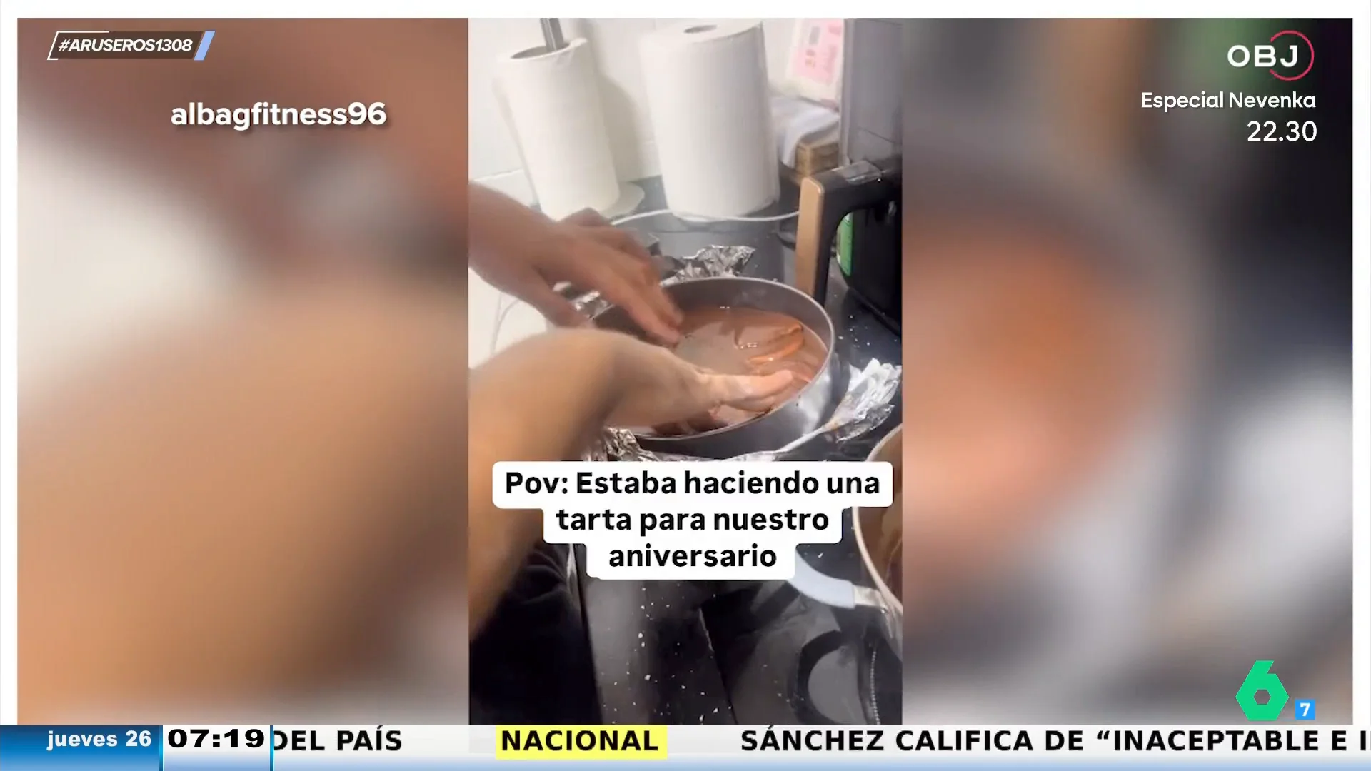 Un joven se desespera preparando una tarta para el aniversario con su mujer: "Esto no es una tarta, es una mierda"