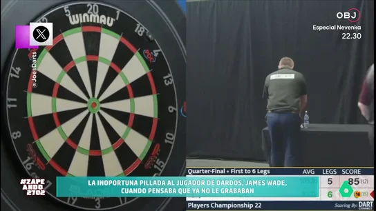 La épica pillada a un jugador de dardos cuando pensaba que no le grababan: "Triple veinte y diana" El deportista decidió relajar la tensión de la competición de una manera bastante sonora. Después de hacerse viral por ello, el jugador emitió un comunicado para justificar su acción.