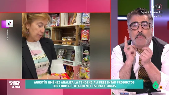 Agustín Jiménez sugiere que se venda agua mineral en latas de cerveza "para que a los abstemios no les den la turra" El humorista analiza la tendencia a presentar productos de alimentación con formas totalmente estrafalarias: de los chicles con forma de salchicha al 'pancetamol'.