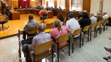 Juicio contra la red de prostitución de menores en la Audiencia Provincial de Murcia el pasado 11 de septiembre.