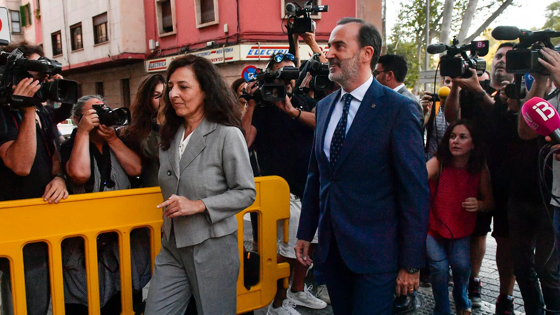 El presidente del Parlament balear, Gabriel Le Senne, llega a los juzgados de Palma