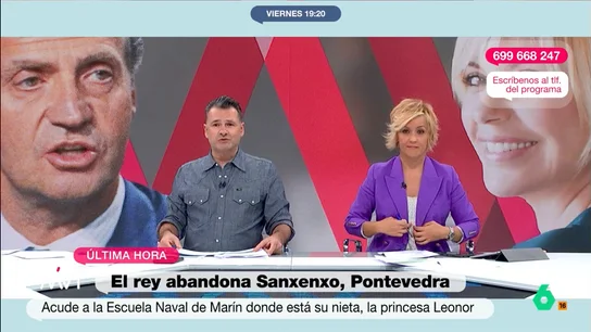 La ironía de Iñaki López con la visita del rey Juan Carlos a Leonor La ironía de Iñaki López con la visita del rey Juan Carlos a Leonor