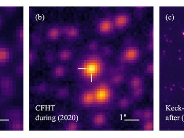 Imagen de la zona en la que localizaron el exoplaneta