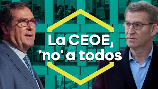 El presidente de la CEOE, Antonio Garamendi, y el líder del PP, Alberto Núñez Feijóo El presidente de la CEOE, Antonio Garamendi, y el líder del PP, Alberto Núñez Feijóo