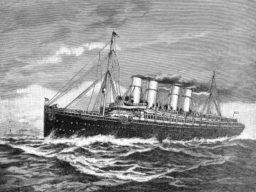 Ilustración de un barco antiguo