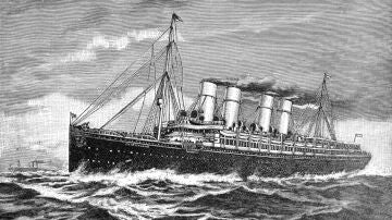 Ilustración de un barco antiguo