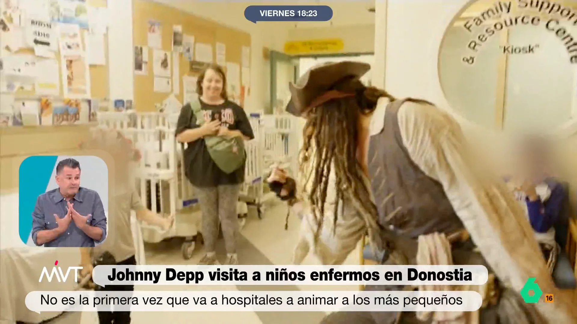 Iñaki López defiende las acciones solidarias de Jhonny Depp: "Una cosa es él y los problemas que tenga y otra cosa es Jack Sparrow"