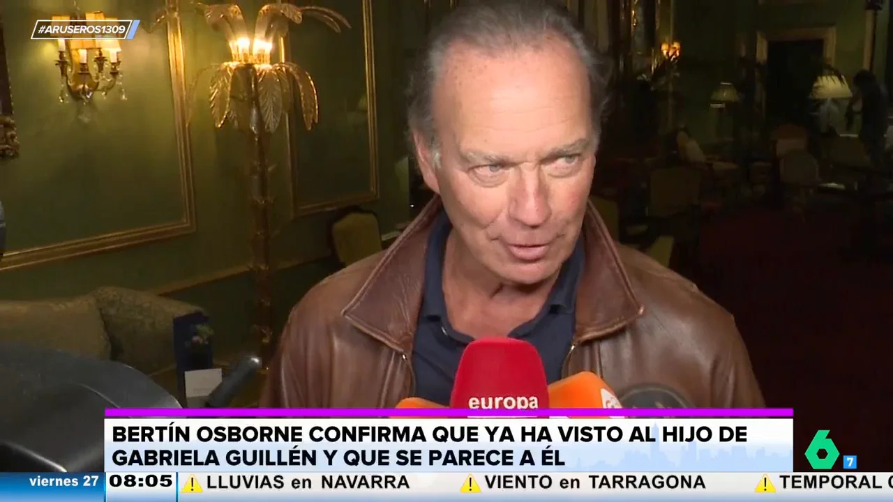 Bertín Osborne confirma que ya conoce a su hijo con Gabriela Guillén: "Se parece muchísimo"