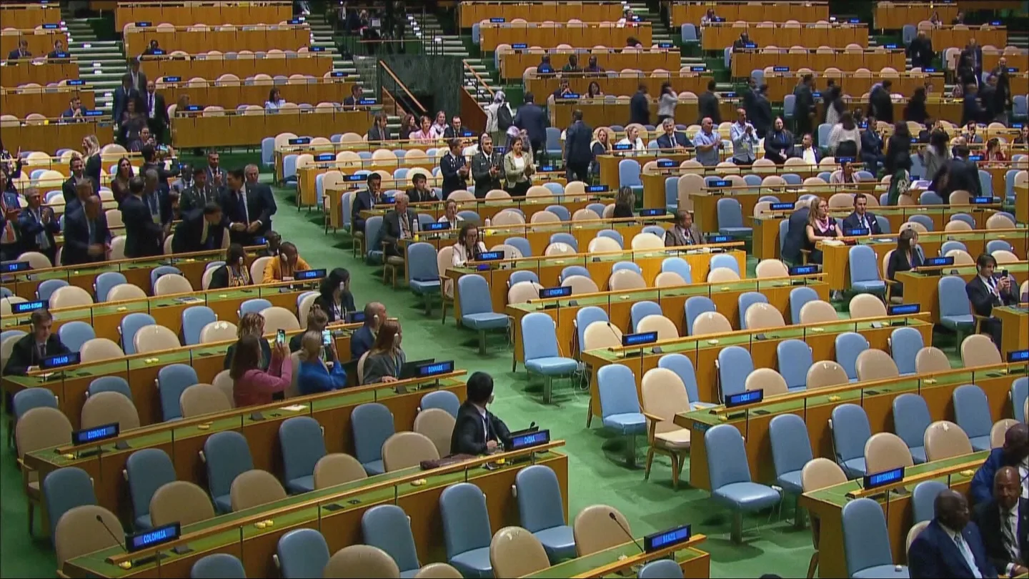 Varías delegaciones de países abandonan la sesión de la ONU cuando iba a hablar Netanyahu Varías delegaciones de países abandonan la sesión de la ONU cuando iba a hablar Netanyahu