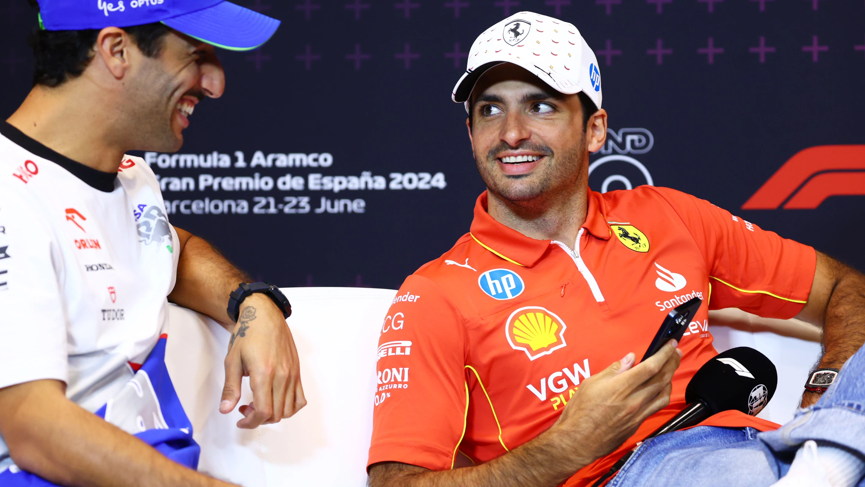 Carlos Sainz y Ricciardo