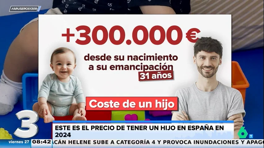 La reacción de Alfonso Arús al conocer el precio que cuesta tener un hijo en España en 2024: "Como tener un piso"