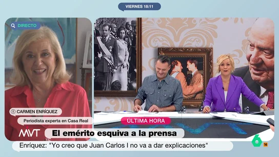 Cristina Pardo habla de cómo le sentarán las imágenes del rey Juan Carlos a la reina Sofía on su marido, el rey Juan Carlos" Cristina Pardo habla de cómo le sentarán las imágenes del rey Juan Carlos a la reina Sofía on su marido, el rey Juan Carlos"