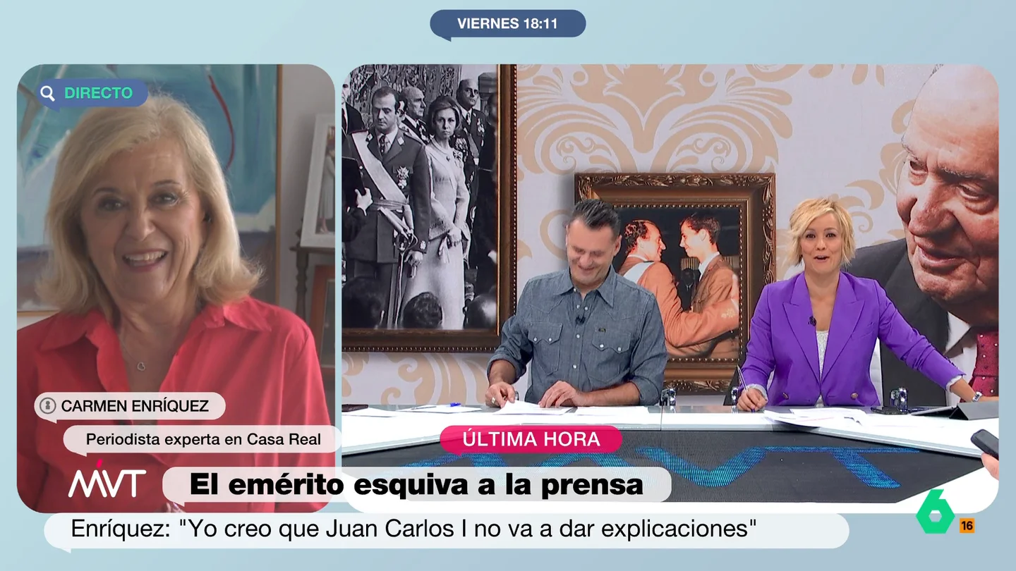 Cristina Pardo habla de cómo le sentarán las imágenes del rey Juan Carlos a la reina Sofía on su marido, el rey Juan Carlos" Cristina Pardo habla de cómo le sentarán las imágenes del rey Juan Carlos a la reina Sofía on su marido, el rey Juan Carlos"