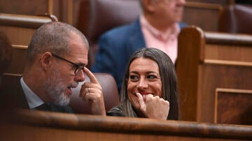 La portavoz parlamentaria de Junts, M&iacute;riam Nogueras, este jueves en el Congreso.