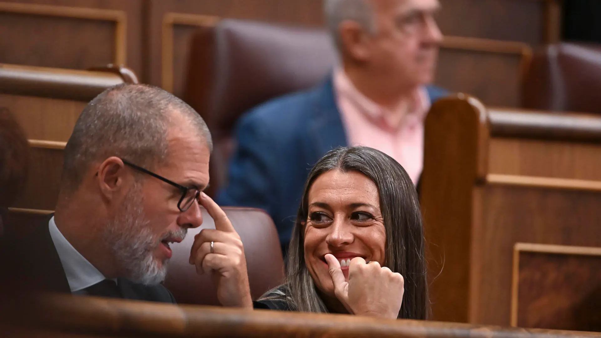 La portavoz parlamentaria de Junts, Míriam Nogueras, este jueves en el Congreso.