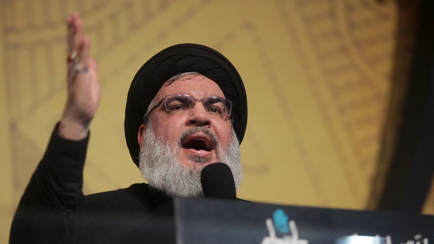 El líder de Hizbulá, Hassan Nasrallah, en una imagen de archivo durante la ceremonia de Ashura El líder de Hizbulá, Hassan Nasrallah, en una imagen de archivo durante la ceremonia de Ashura