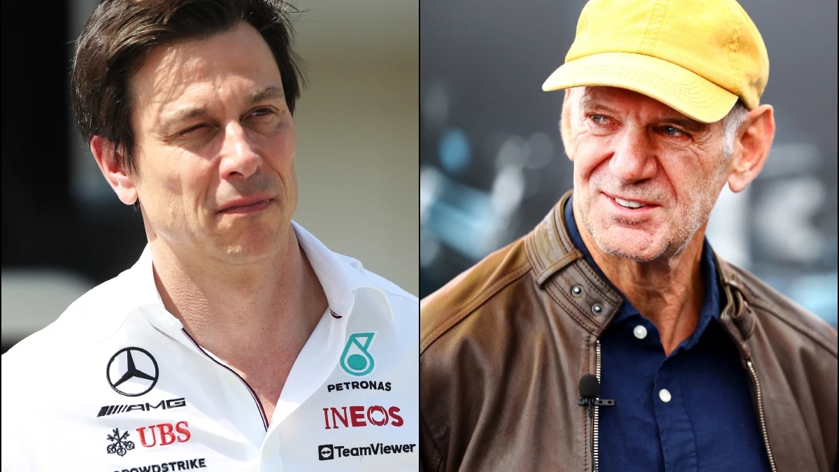 Totto Wolff y Adrian Newey