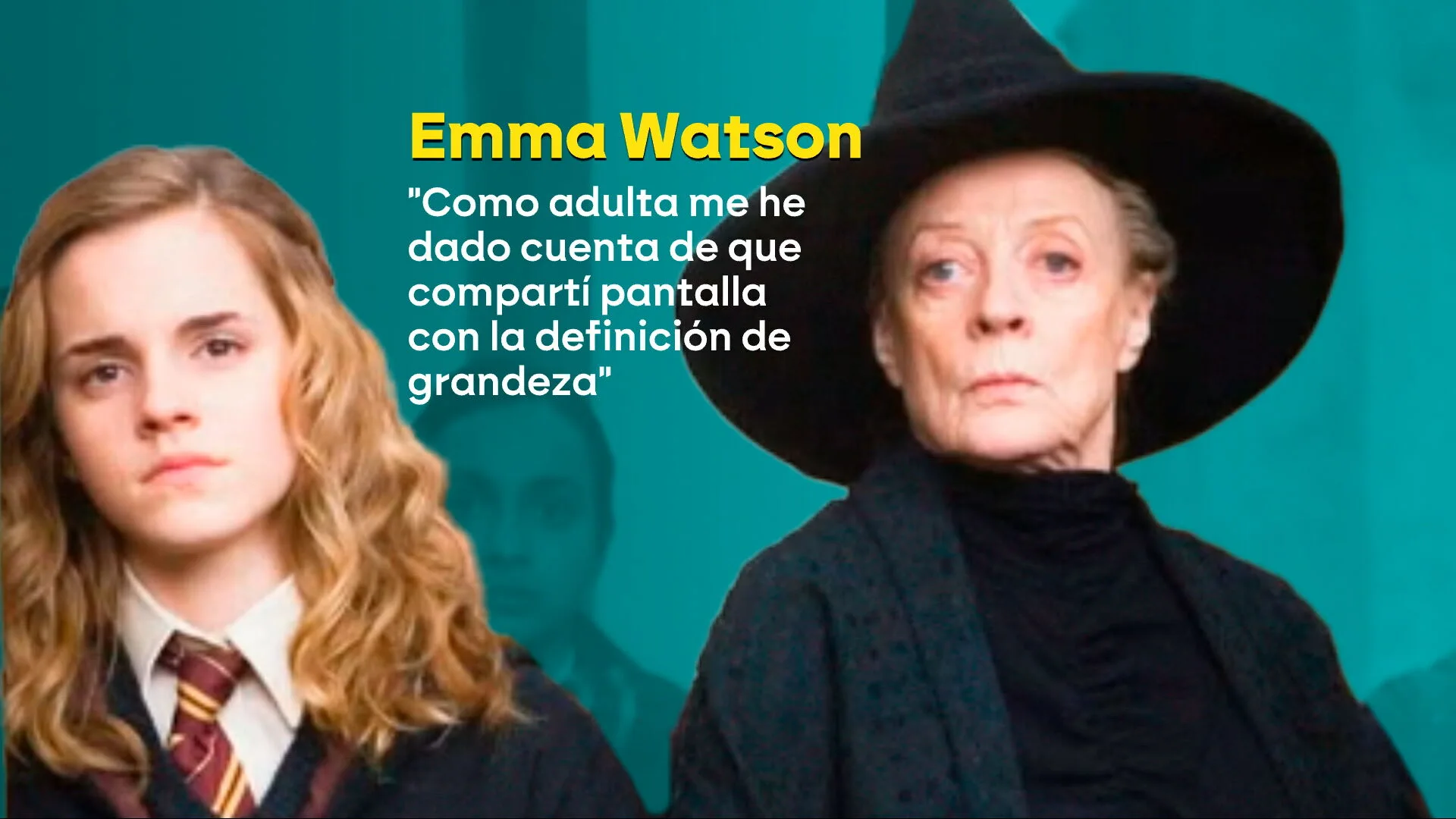 Emma Watson se despide de Maggie Smith en redes sociales 