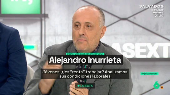 XPLICA Inurrieta responde al representante de jóvenes empresarios: "Decir que los jóvenes no quieren trabajar es una auténtica barbaridad" XPLICA Inurrieta responde al representante de jóvenes empresarios: "Decir que los jóvenes no quieren trabajar es una auténtica barbaridad"