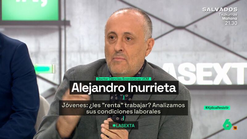 XPLICA Inurrieta responde al representante de jóvenes empresarios: "Decir que los jóvenes no quieren trabajar es una auténtica barbaridad" 