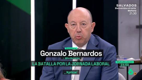 XPLICA La defensa de Gonzalo Bernardos sobre la reducción de la jornada laboral: "La productividad ya está cubierta" XPLICA La defensa de Gonzalo Bernardos sobre la reducción de la jornada laboral: "La productividad ya está cubierta"