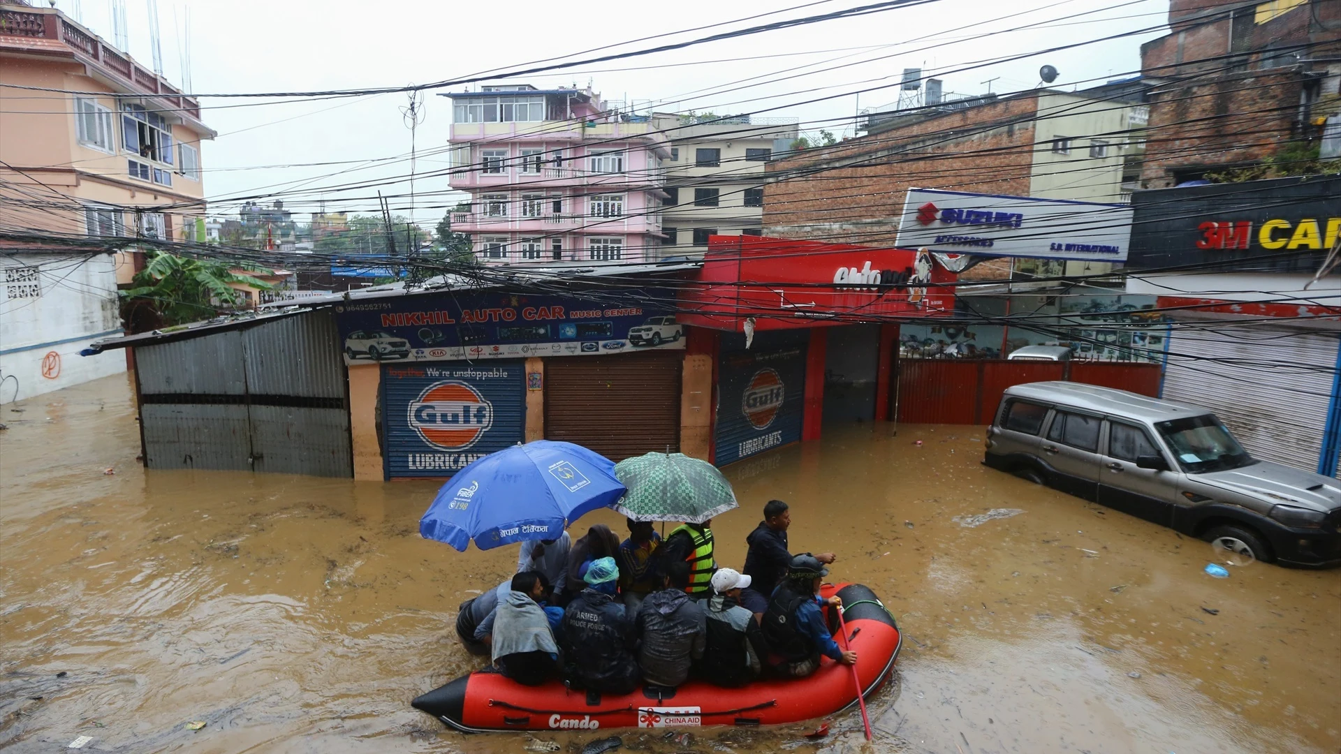 Fuertes lluvias en Nepal