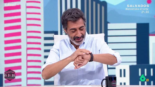 LA ROCA- El intento de 'zasca' de Juan del Val a Nuria Roca que no le sale bien: "¡Que llevo el reloj en hora!" LA ROCA- El intento de 'zasca' de Juan del Val a Nuria Roca que no le sale bien: "¡Que llevo el reloj en hora!"