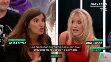 XPLICA El debate entre Afra Blanco y una representante de la CEOE sobre la reducción de la jornada laboral: "¿Qué propuesta tenéis?"