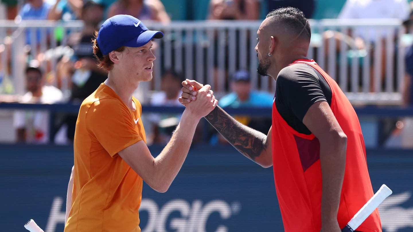 Nick Kyrgios y Jannick Sinner Nick Kyrgios y Jannick Sinner